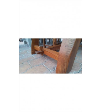 TABLE RECTANGULAIRE PLAQUAGE ORME