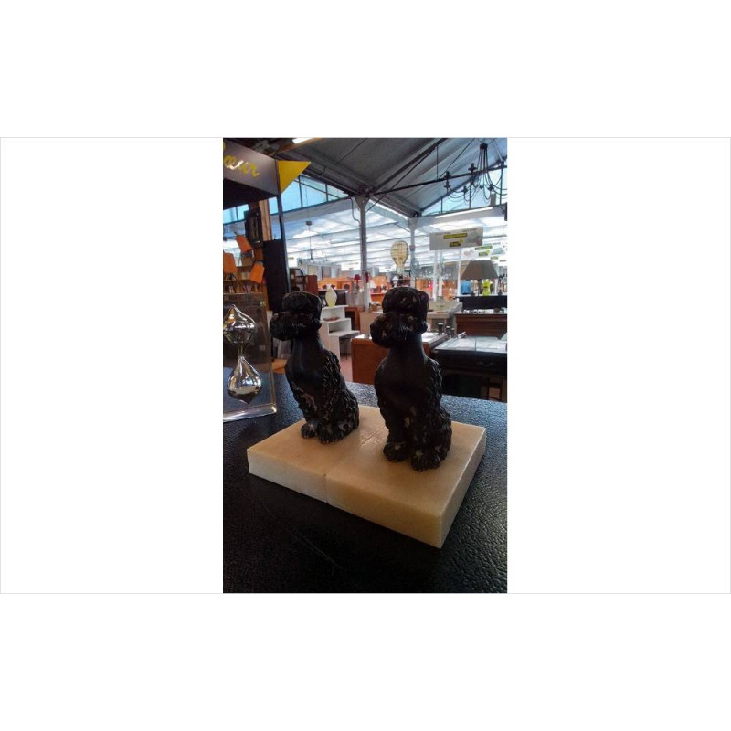 PAIRE DE CHIENS DECO