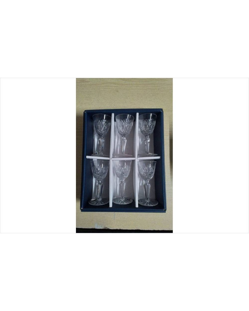 LOT DE 6 VERRES CRISTAL