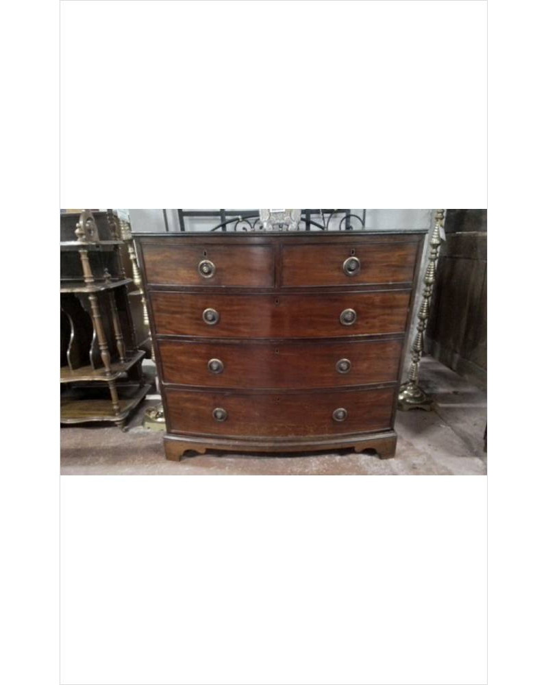 COMMODE GALBÉE ANCIENNE ACAJOU 