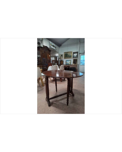 TABLE A VOLETS ACAJOU 