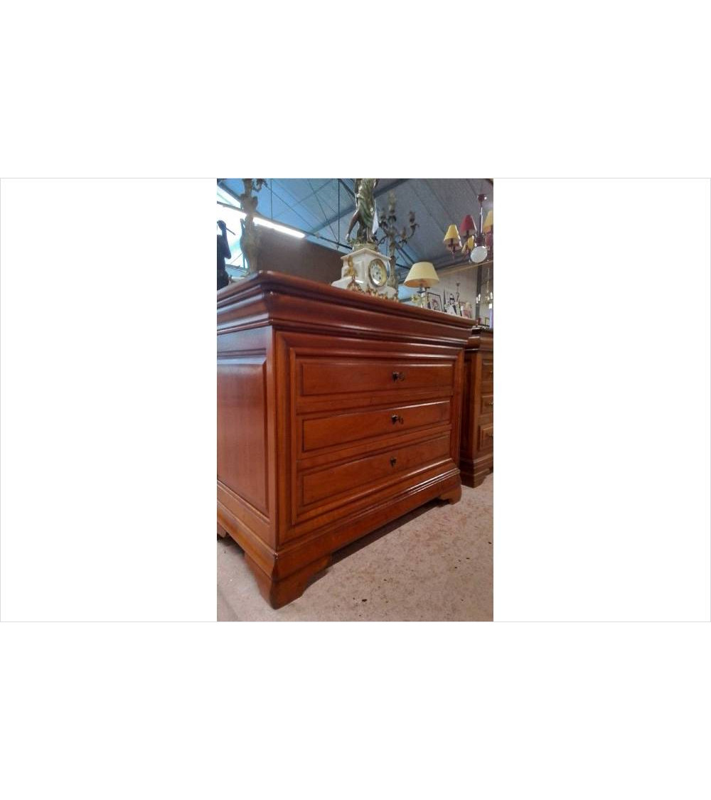 COMMODE MERISIER 4 TIROIRS 
