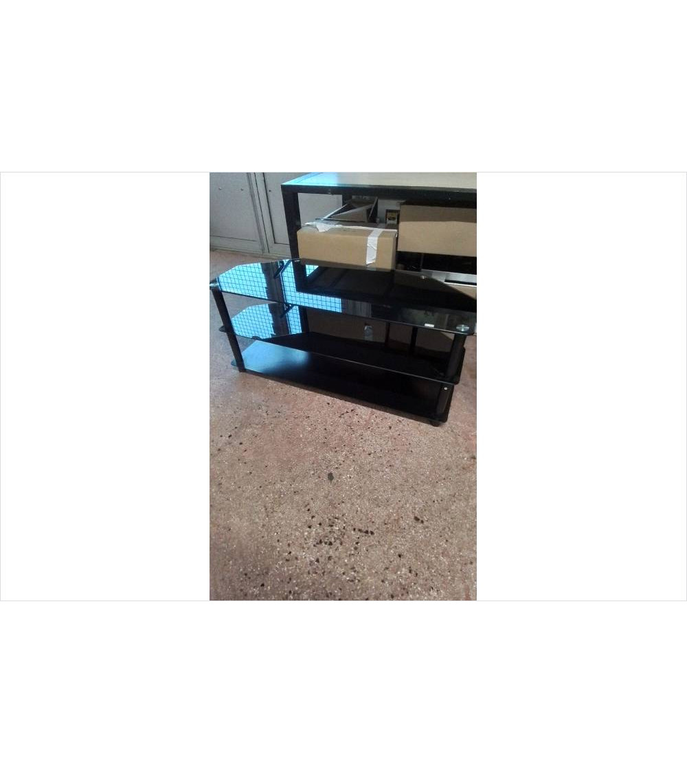 MEUBLE TV DESSUS VERRE 