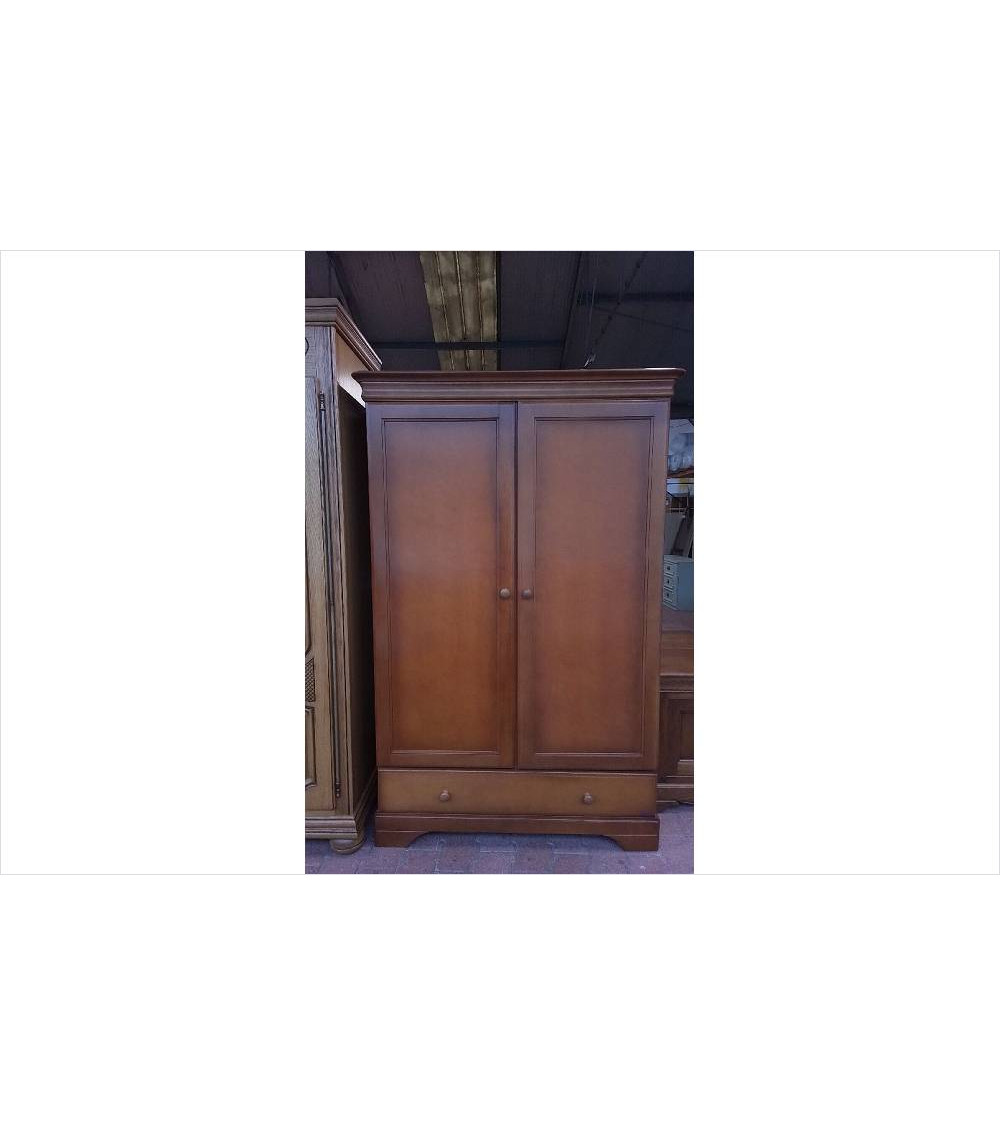 ARMOIRE 2 PORTES PLACAGE MERISIER 