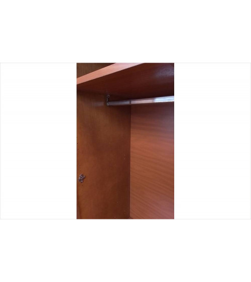 ARMOIRE 2 PORTES PLACAGE MERISIER 