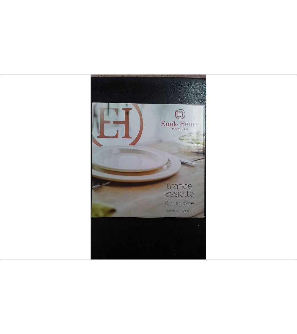 LOT DE 2 ASSIETTES EMILE HENRY