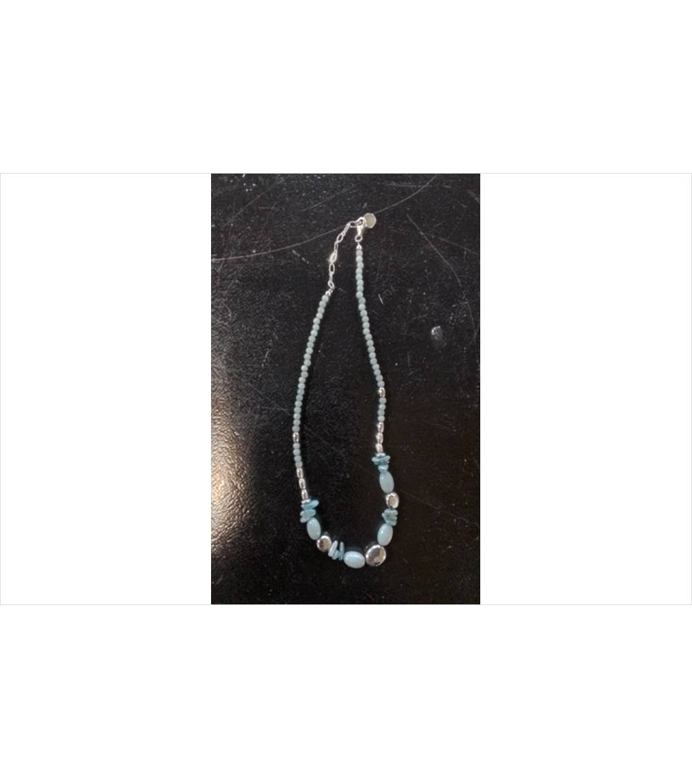 COLLIER BLEU ZAG