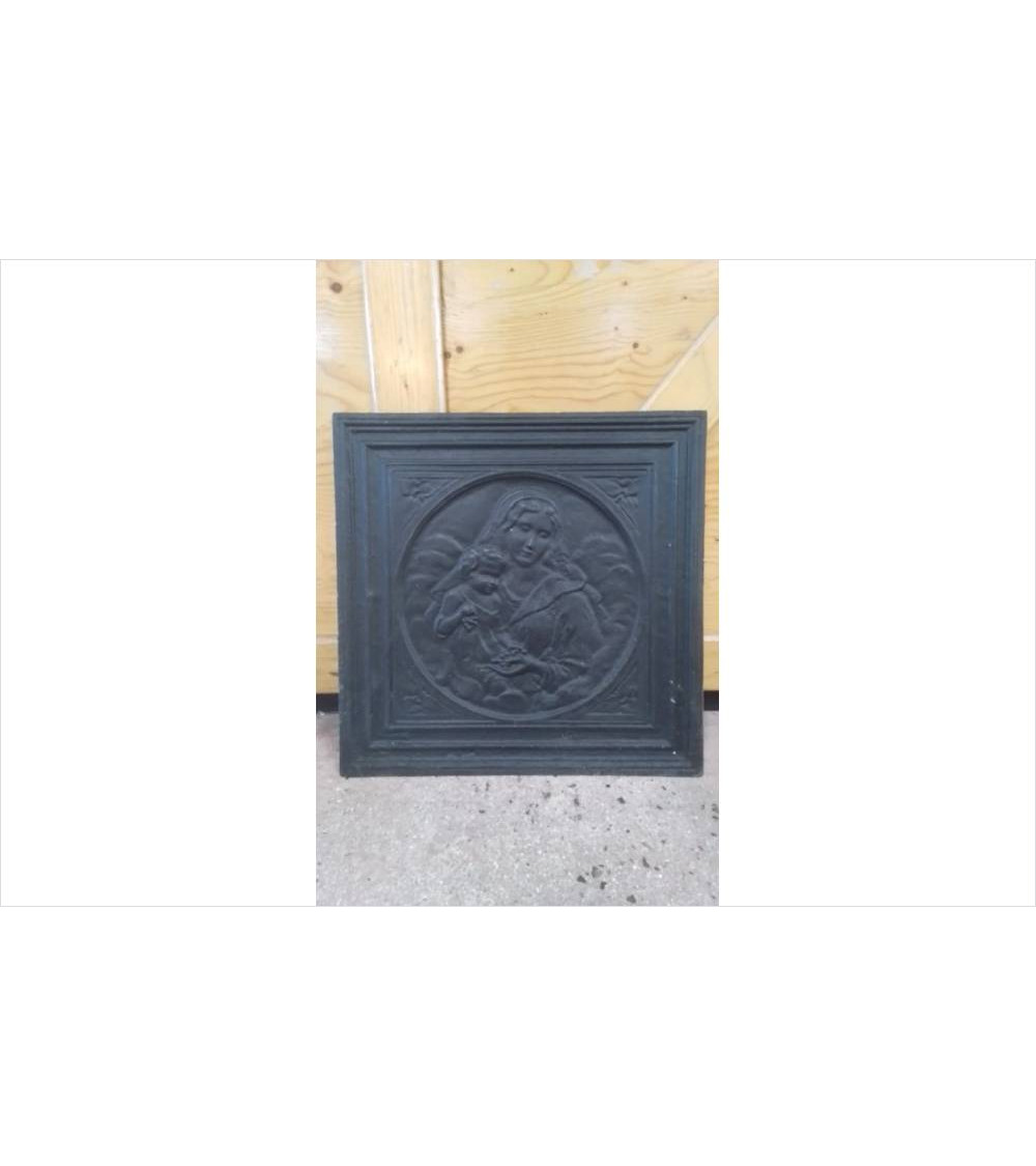 PLAQUE DE CHEMINÉE FONTE