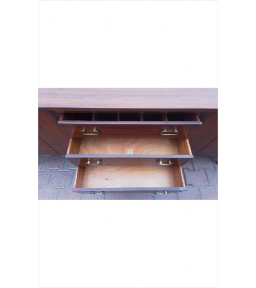 ENFILADE SCANDINAVE 2 PORTES ACCORDÉON 3 TIROIRS 