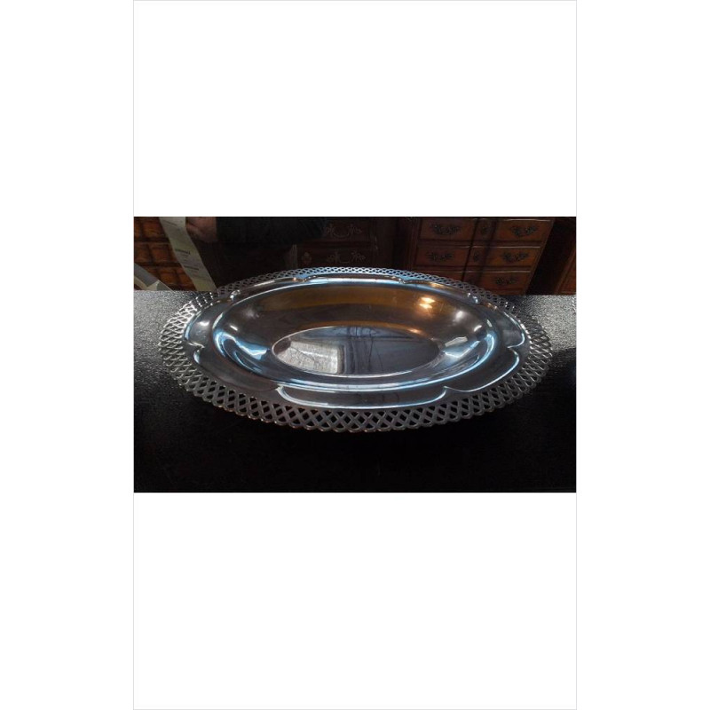 PLAT OVALE ARGENTÉ 