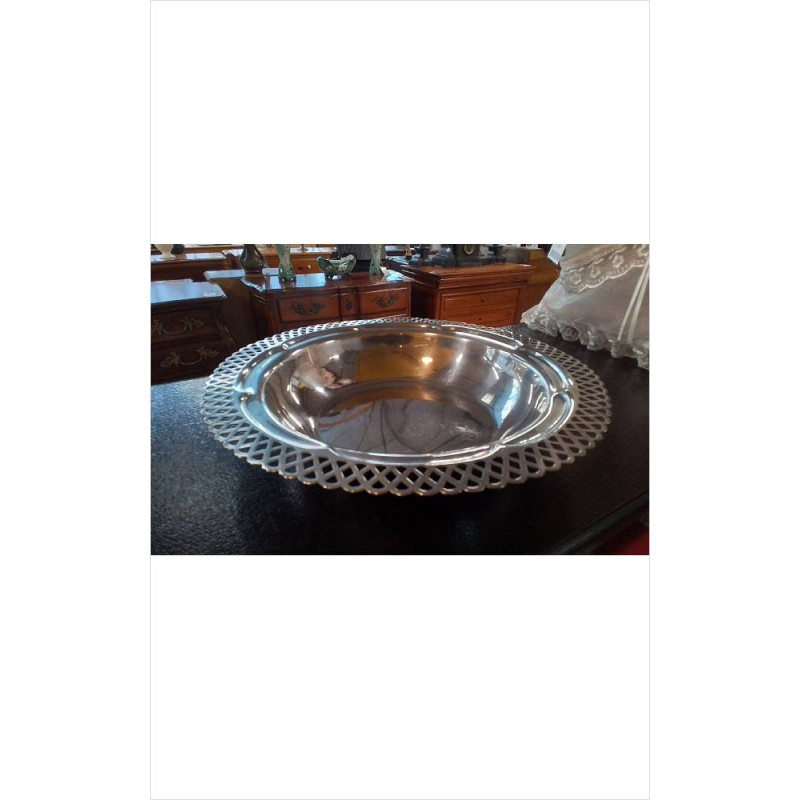 PLAT ROND ARGENTÉ 
