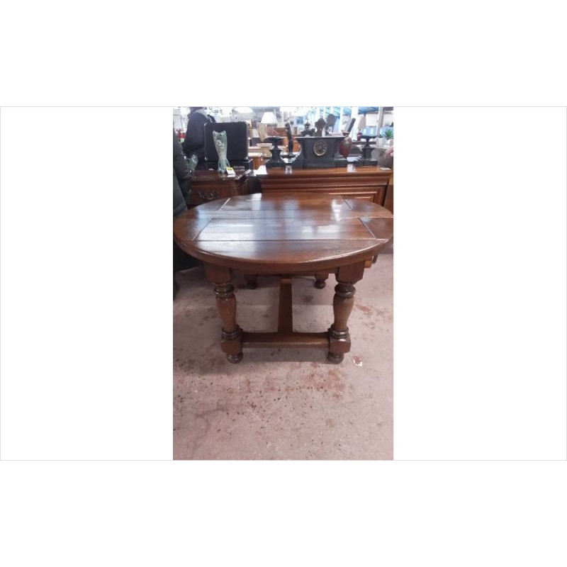 TABLE RONDE CHÊNE +1 ALLONGES