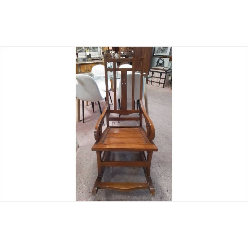 ROCKING-CHAIR BOIS EXOTIQUE 
