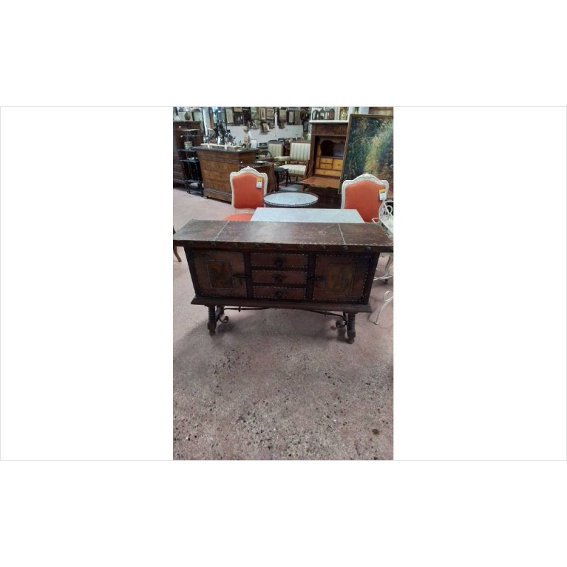 MEUBLE D’APPOINT CUIR ESPAGNOLE 