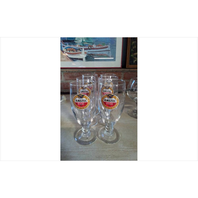 LOT DE 6 VERRES A BIÈRE 