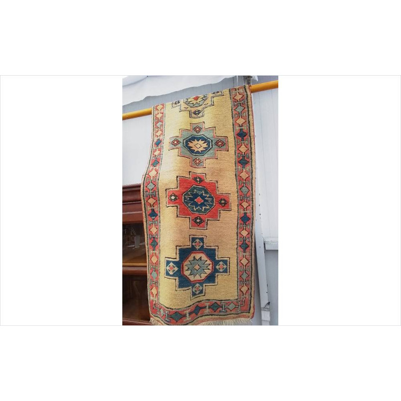 TAPIS LAINE FAIT MAIN 75X300CM