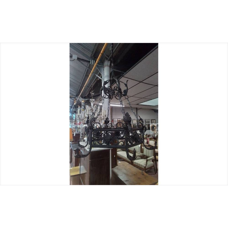 LUSTRE FER FORGÉ 
