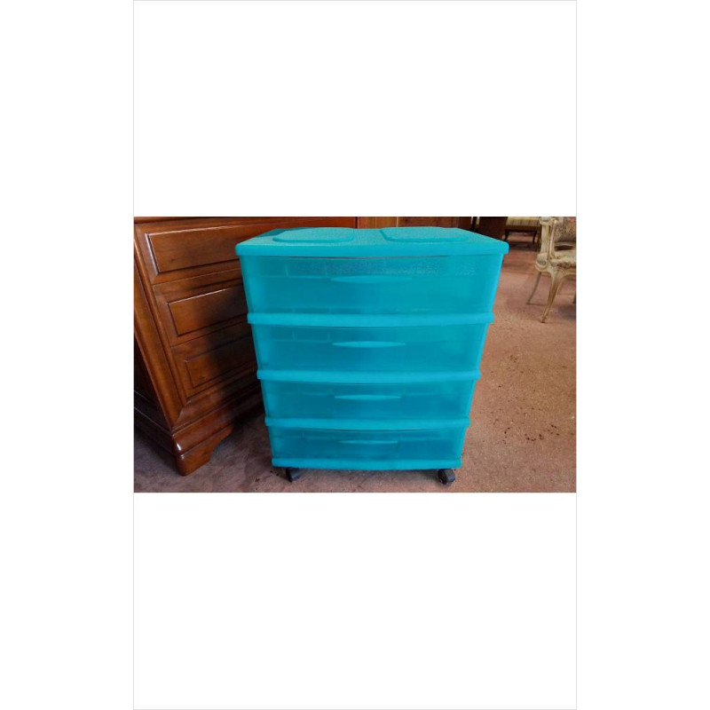 MEUBLE RANGEMENT PVC 4 TIROIRS 