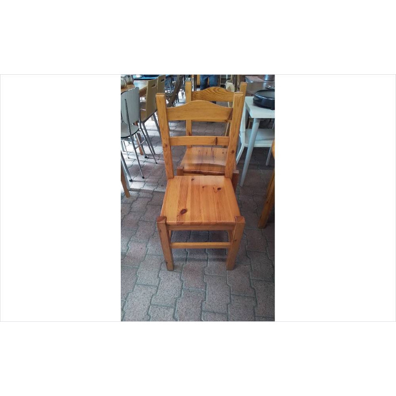 LOT DE 6 CHAISES EN PIN
