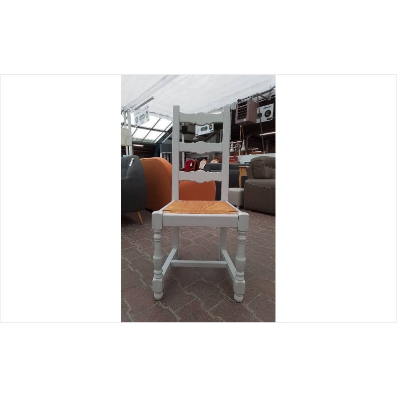 LOT DE 6 CHAISES PAILLEES