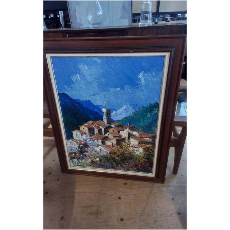 PEINTURE AU COUTEAU VILLAGE 