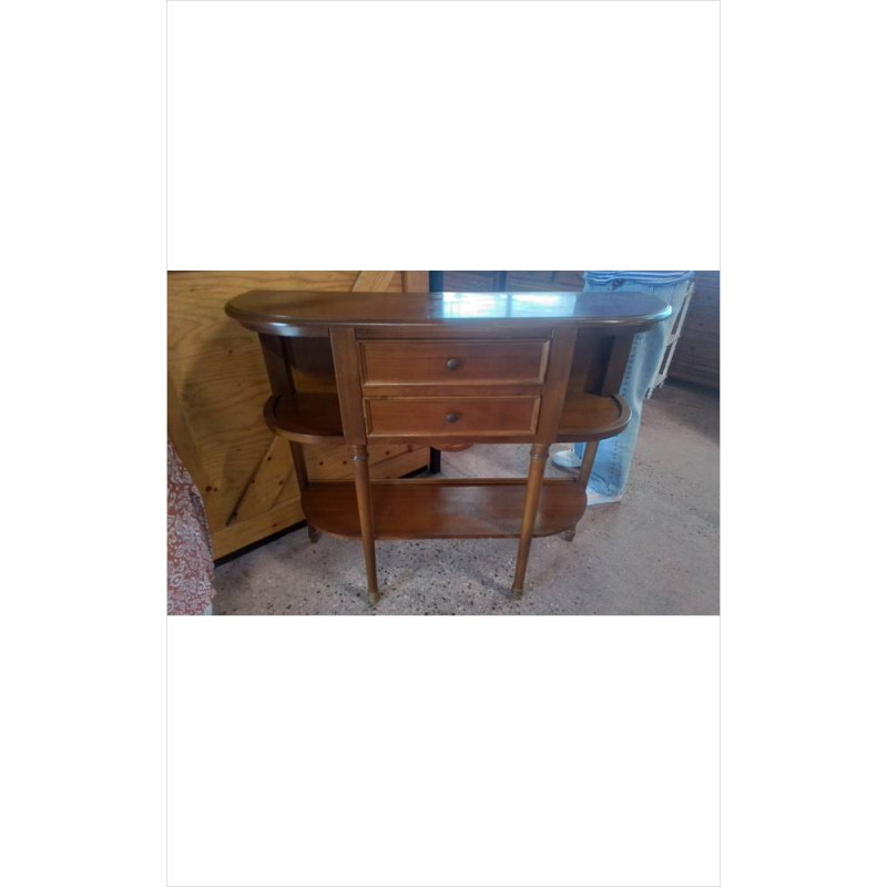 CONSOLE MERISIER 2 TIROIRS 