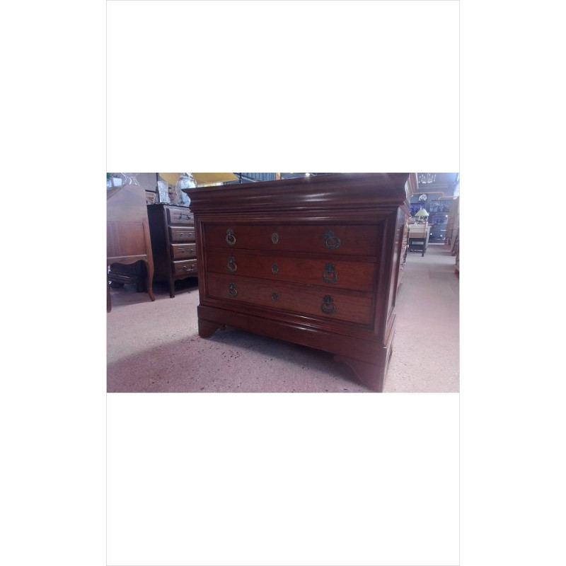 COMMODE MERISIER 3 TIROIRS 