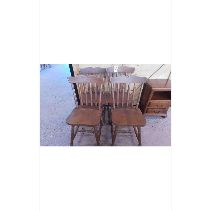 LOT DE 4 CHAISES WESTERN 