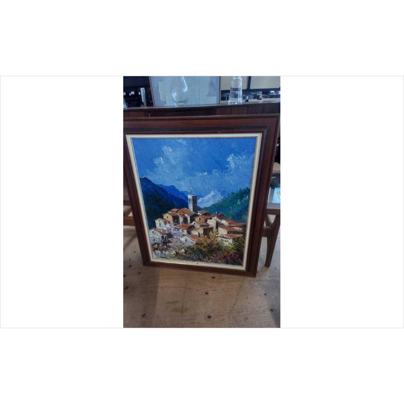 PEINTURE AU COUTEAU VILLAGE 