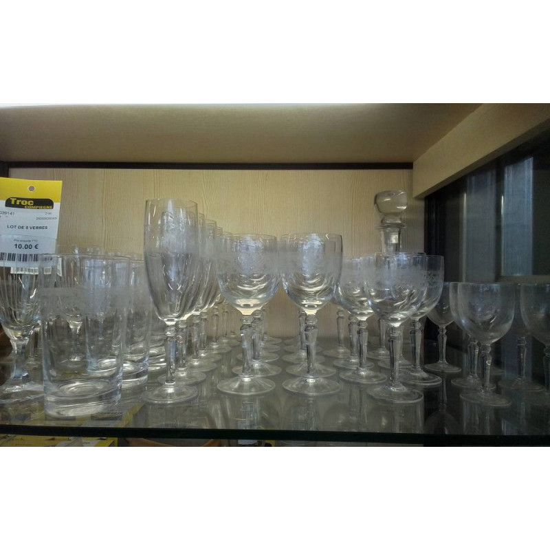 LOT DE VERRES