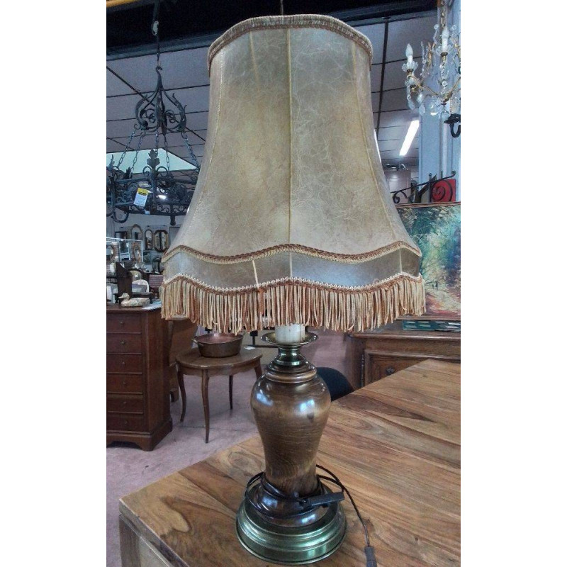 LAMPE PIED BOIS