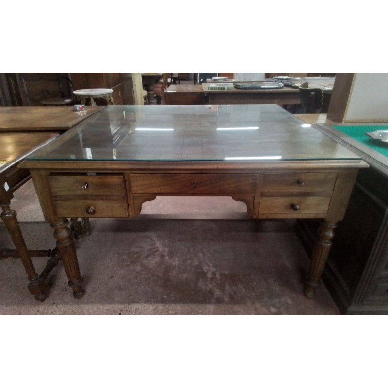 BUREAU ANCIEN DOUBLE FACE NOYER