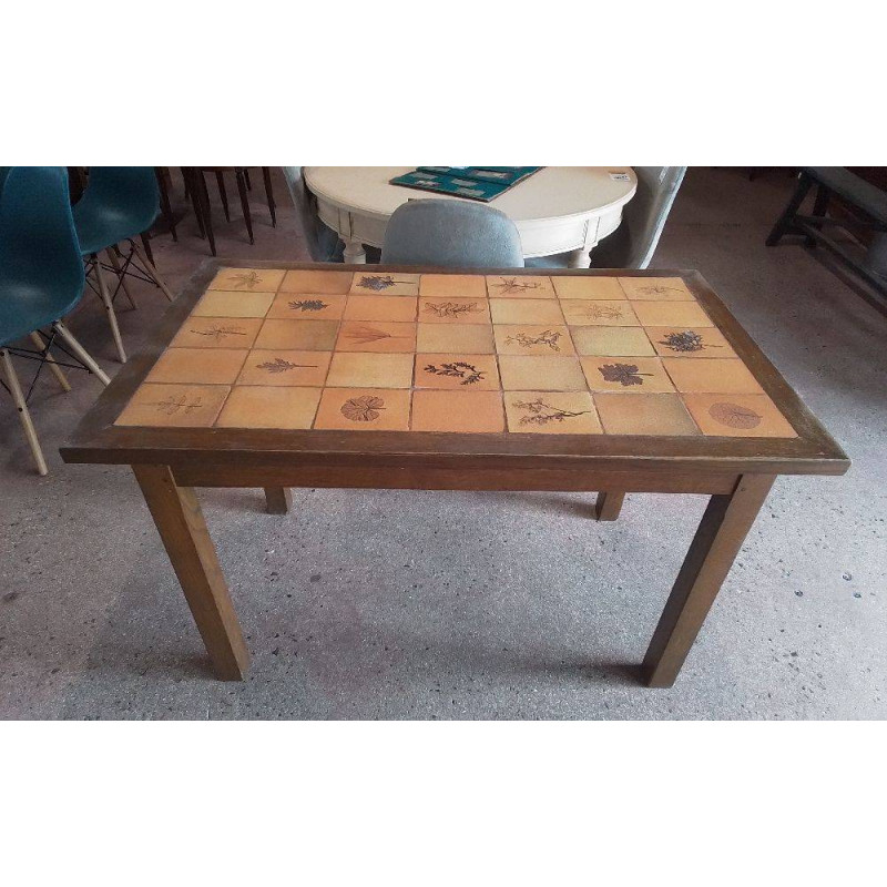 TABLE CUISINE CARRELÉE 