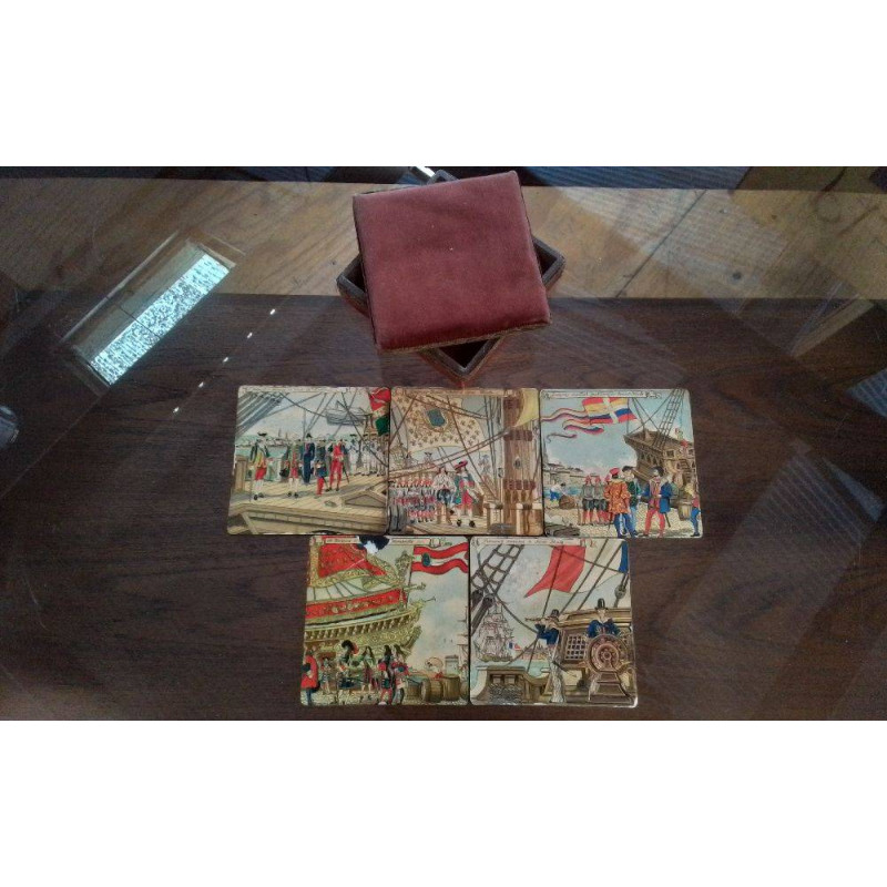 LOT DE DESSOUS DE VERRE ANCIENS 