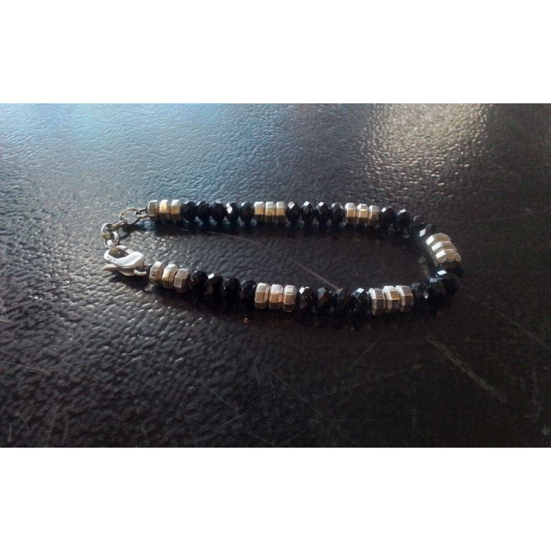 BRACELET FOSSIL NOIR