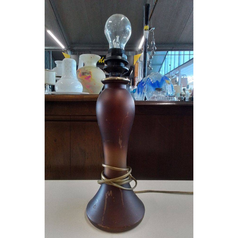PIED DE LAMPE PATE DE VERRE 