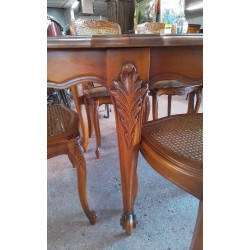 TABLE OVALE MERISIER 