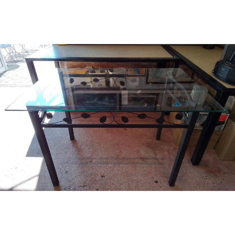 TABLE MÉTAL & VERRE