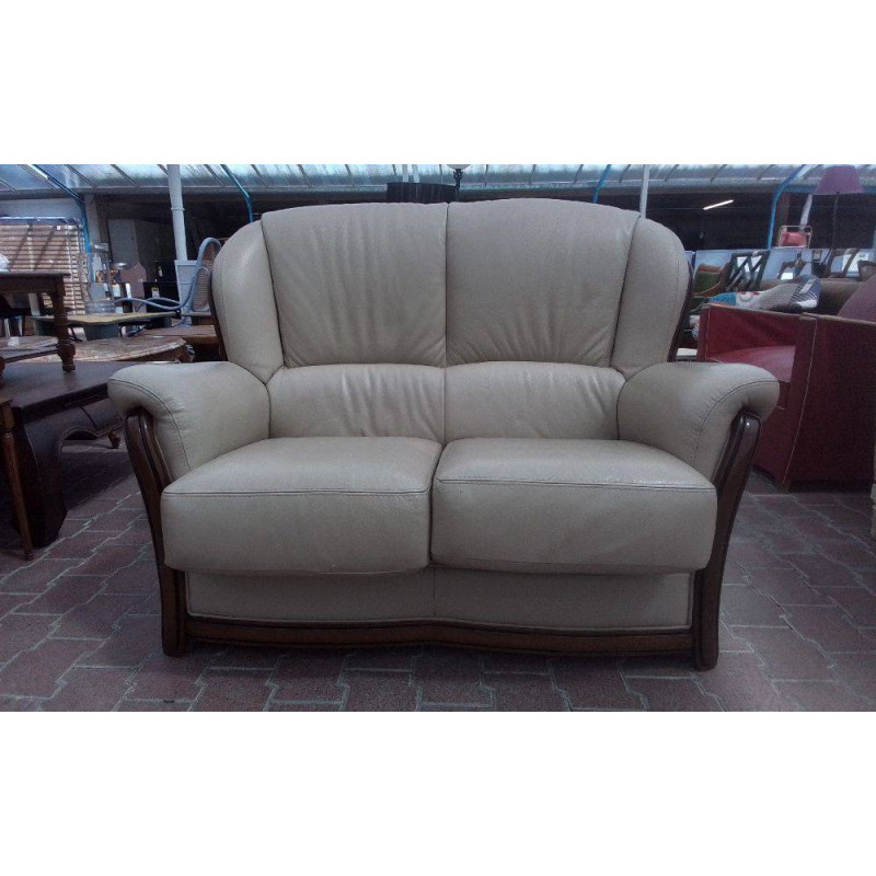 CANAPÉ CUIR BEIGE