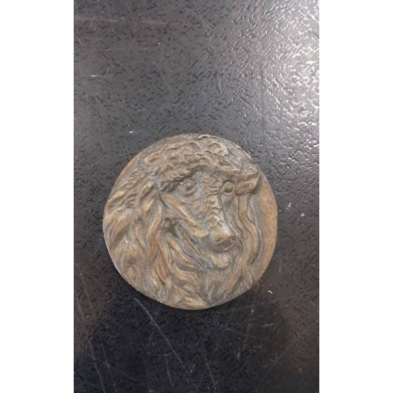 PLAQUE BRONZE 8,5 CM