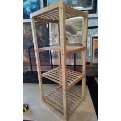ÉTAGÈRE BOIS EXOTIQUE 