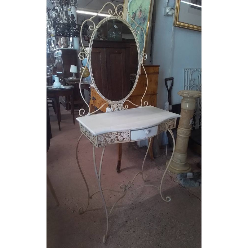 COIFFEUSE MÉTAL 1 TIROIR 