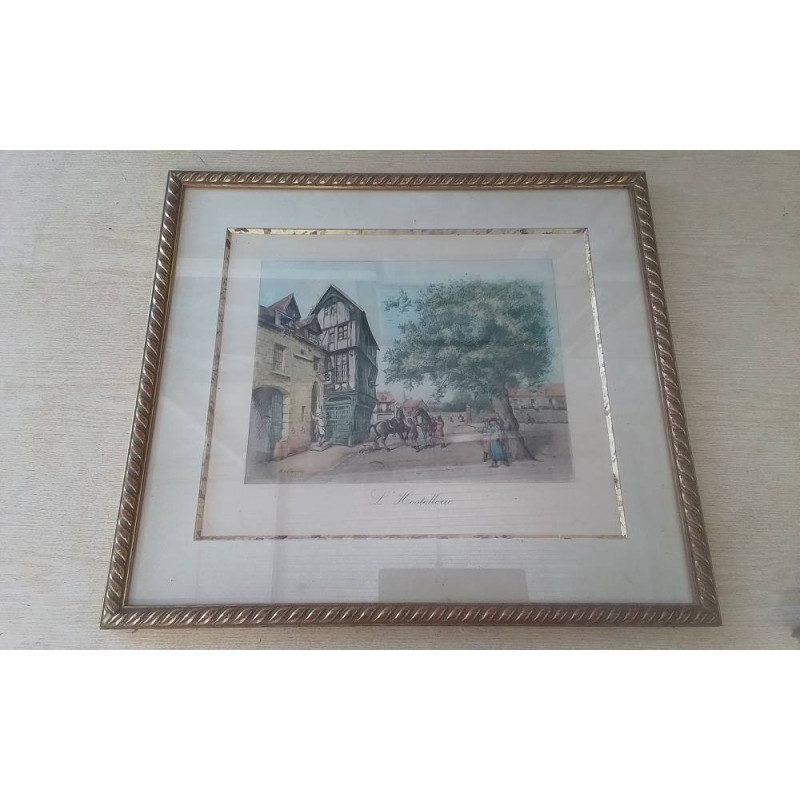 GRAVURE CADRE DORÉ 