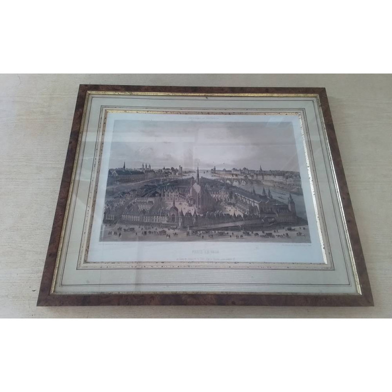 GRAVURE PARIS EN 1650