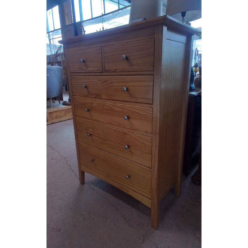 COMMODE PIN 6 TIROIRS 