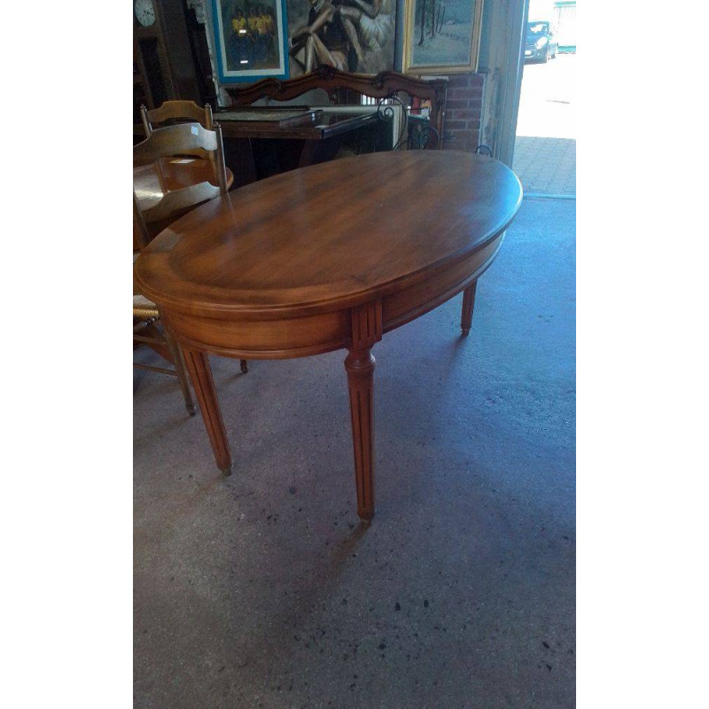 TABLE MERISIER OVALE 