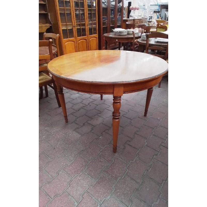 TABLE RONDE MERISIER +1ALLONGE 