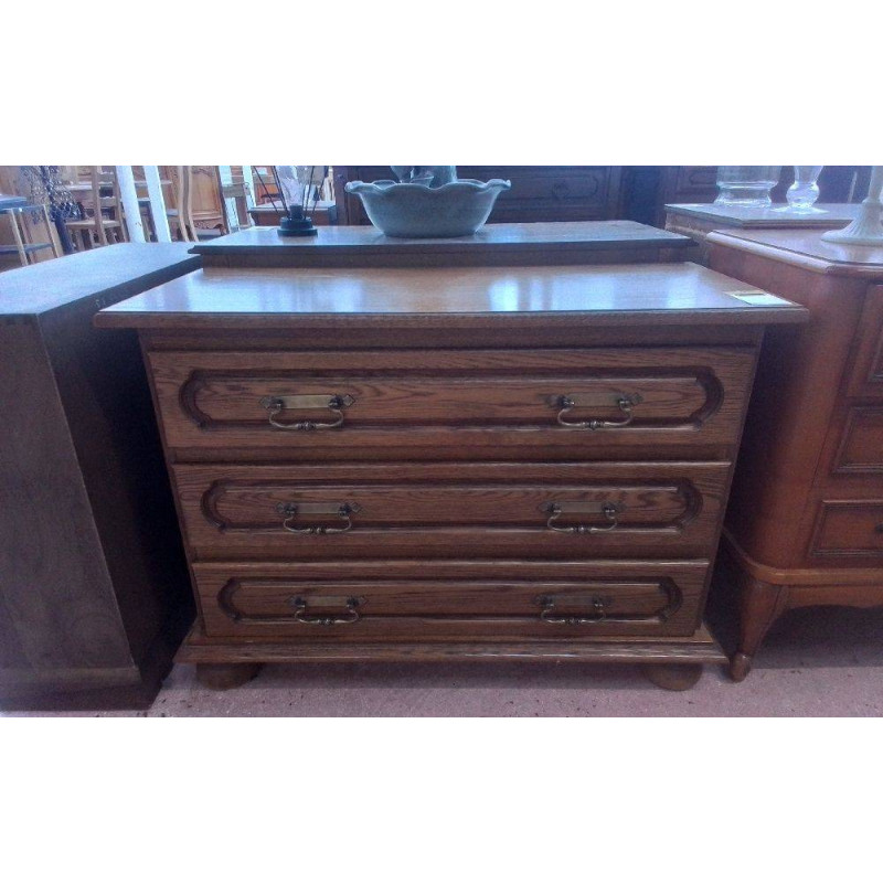 COMMODE RUSTIQUE 3 TIROIRS 