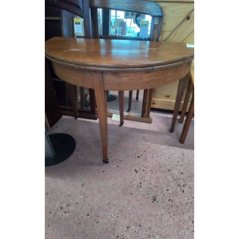 TABLE DEMI-LUNE CHENE 
