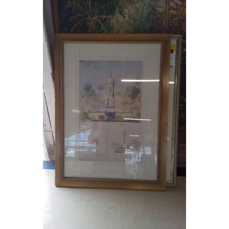 GRAVURE FONTAINE 